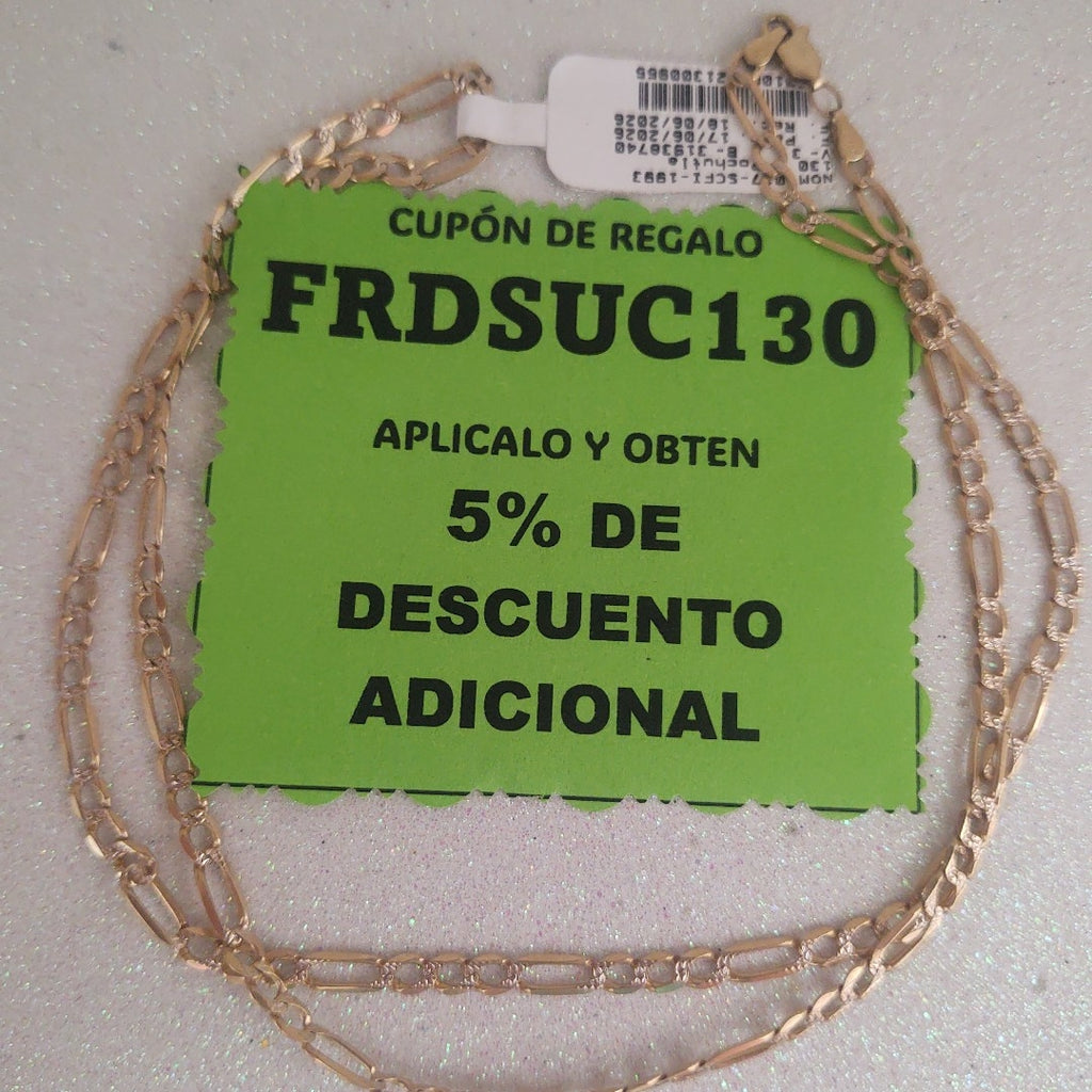 CADENA ORO 10 K 8.5 GRMS (SEMINUEVO)
