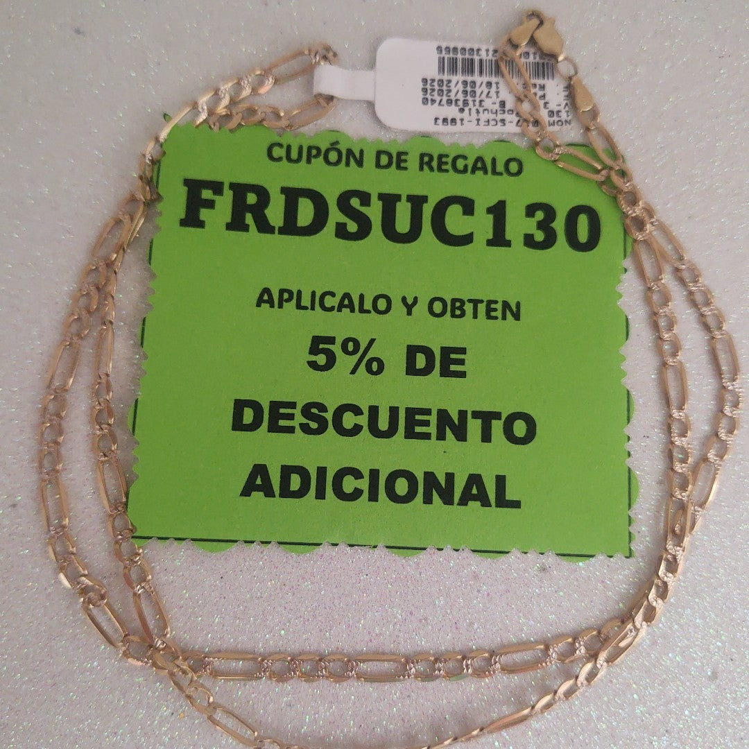 CADENA ORO 10 K 8.5 GRMS (SEMINUEVO)
