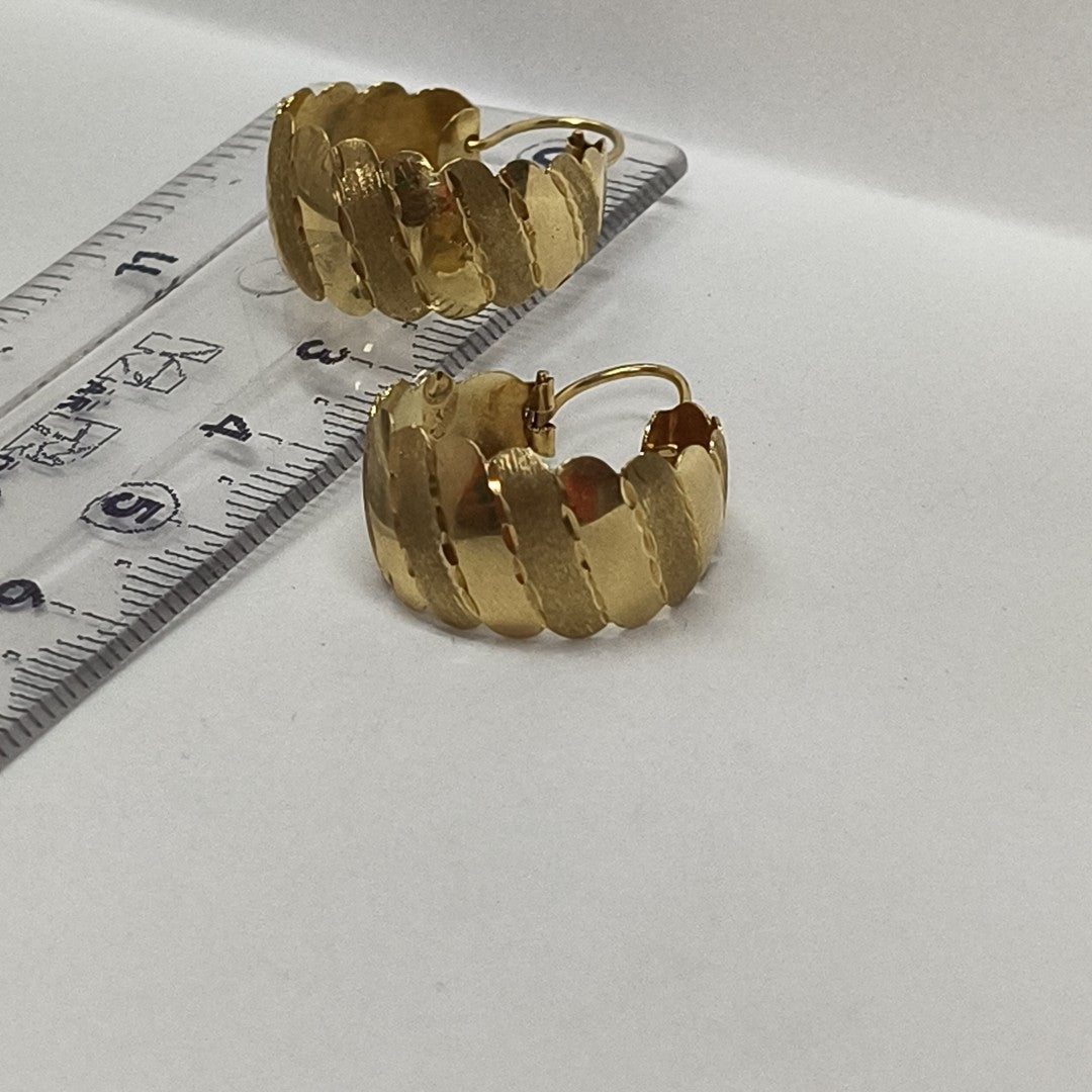 ARRACADAS PAR ORO 14 K 3,50 GRMS (SEMINUEVO)