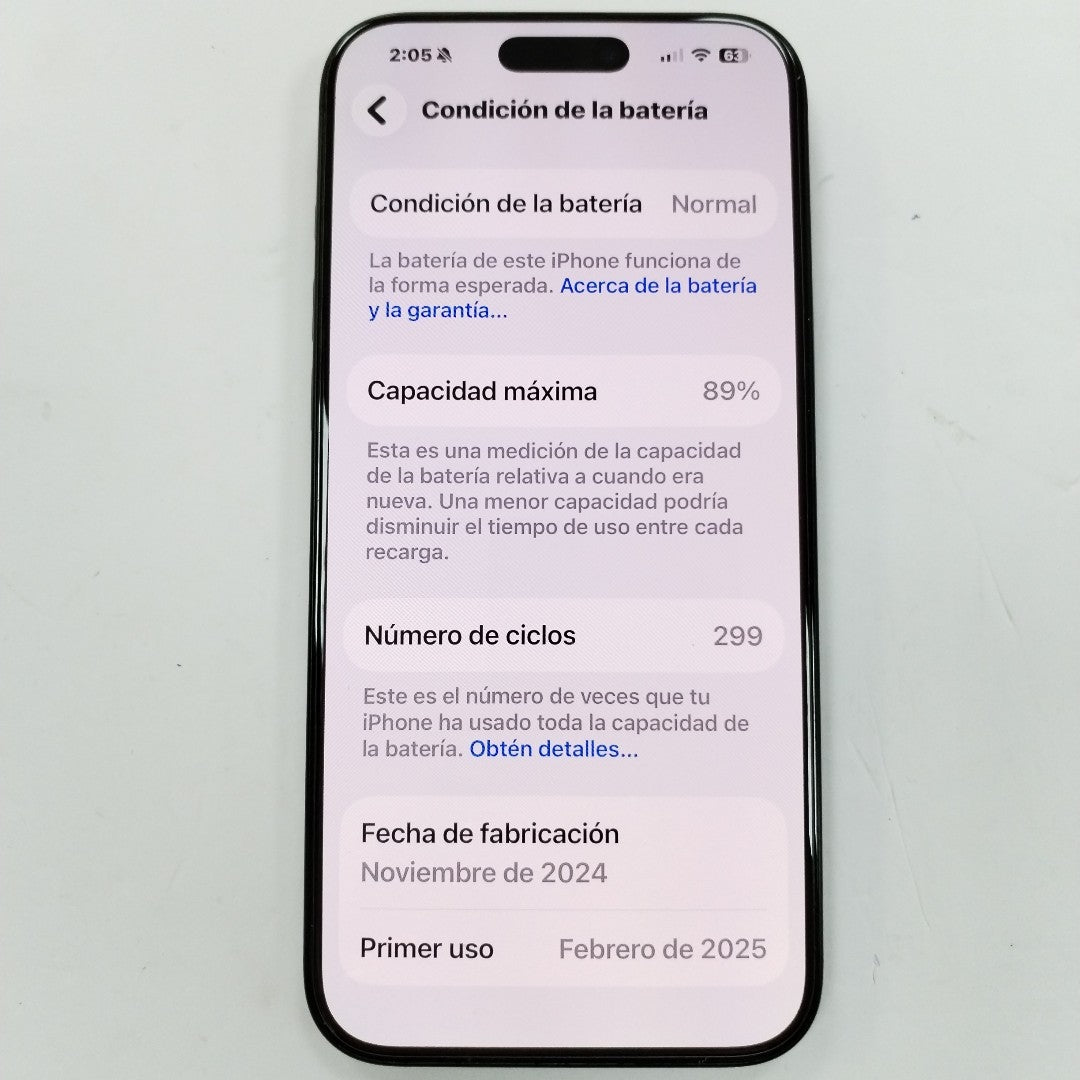 CELULAR APPLE IPHONE 16 PRO MAX A3295 (2024) 512 GB 8 GB RAM (SEMINUEVO)