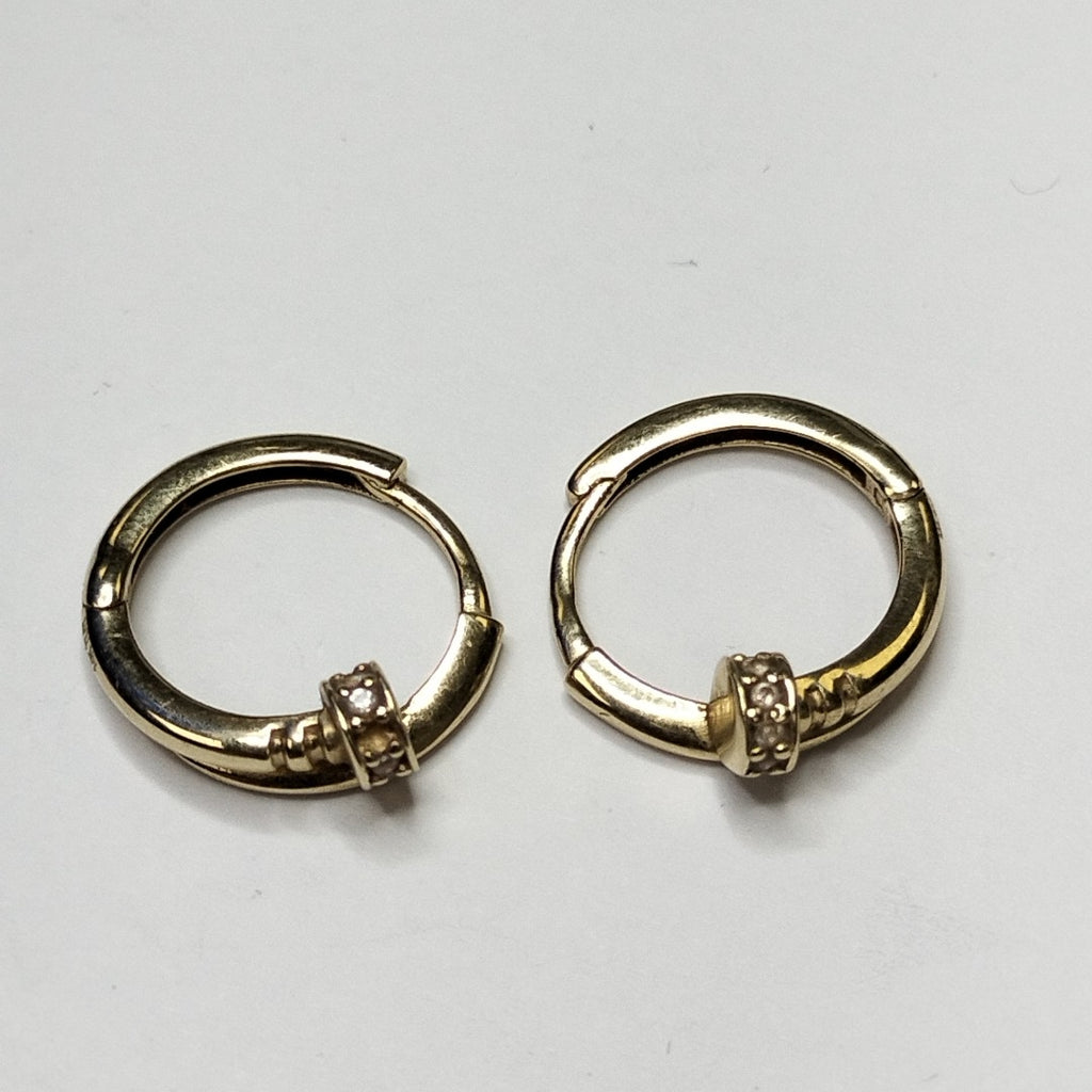 ARRACADAS PAR ORO 14 K 2.4 GRMS (SEMINUEVO)