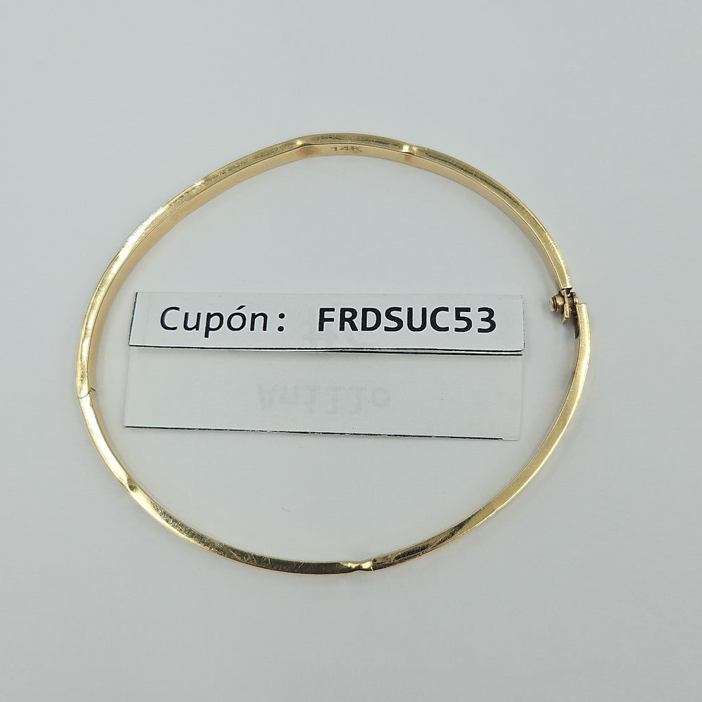 PULSERA RIGIDA ORO 14 K 4,90 GRMS (SEMINUEVO)