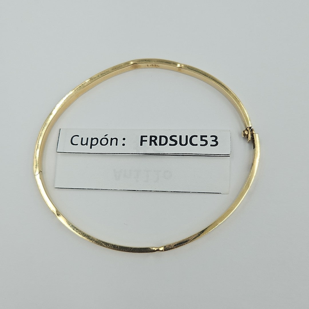 PULSERA RIGIDA ORO 14 K 4,90 GRMS (SEMINUEVO)