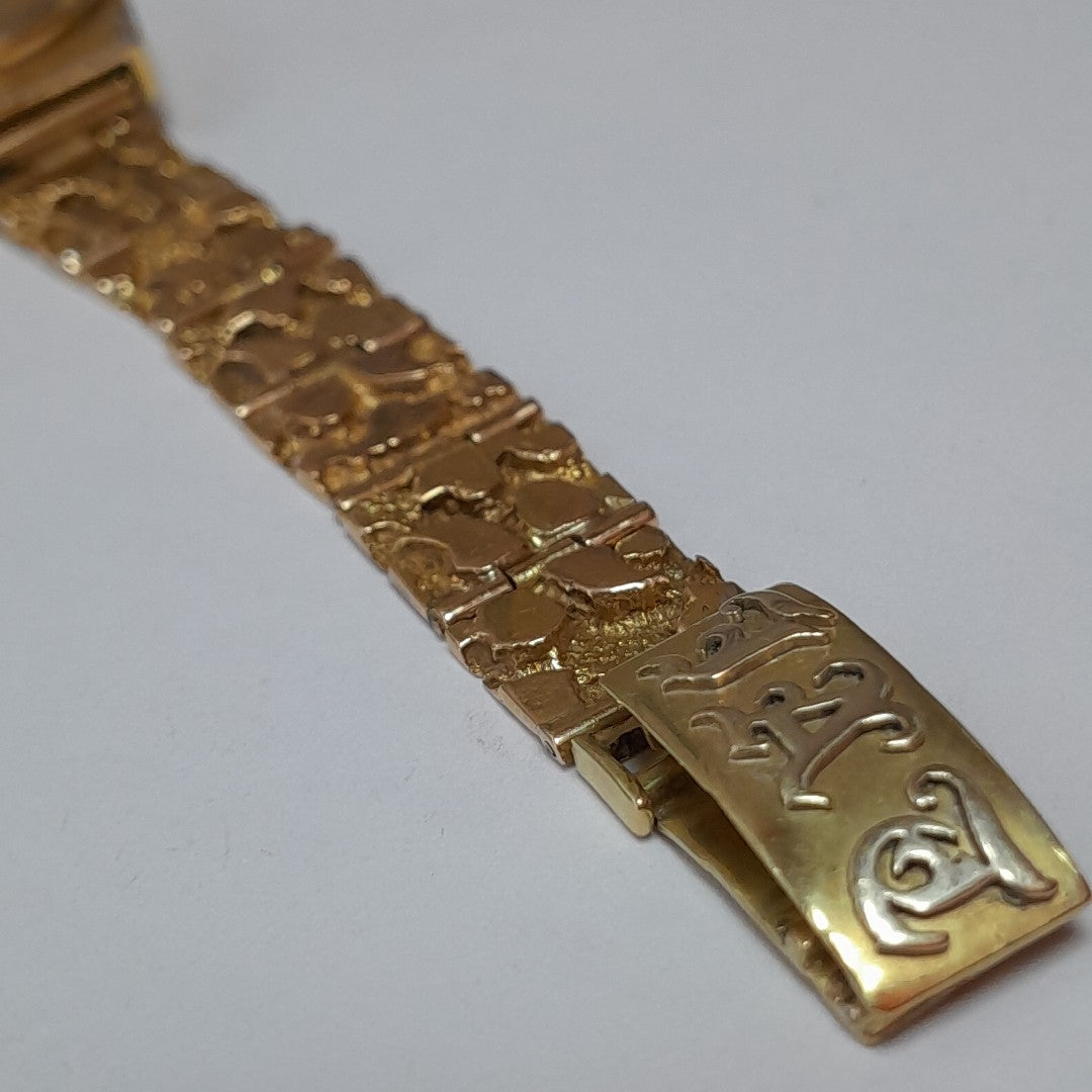 RELOJ CAJA ACERO PULSO ORO ORO 18 K 49 GRMS (SEMINUEVO)