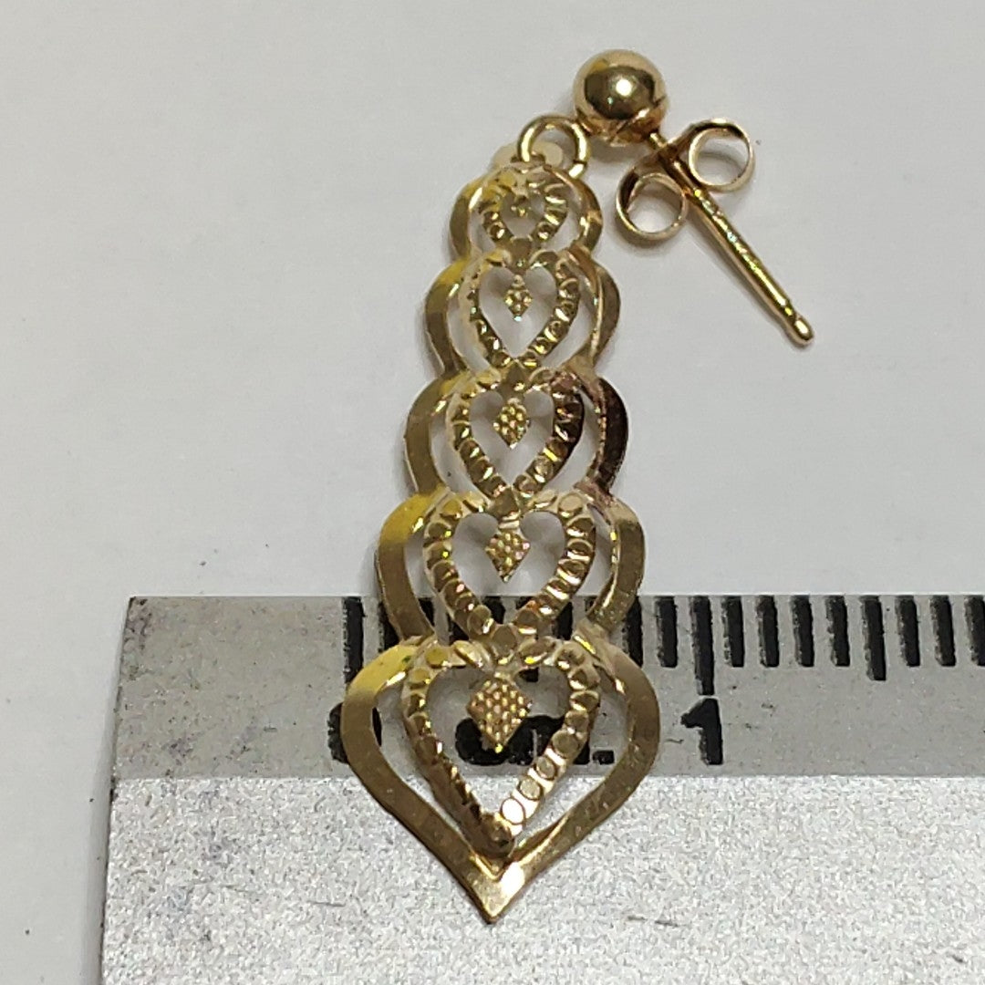 ARETES PAR ORO 14 K 0,60 GRMS (SEMINUEVO)