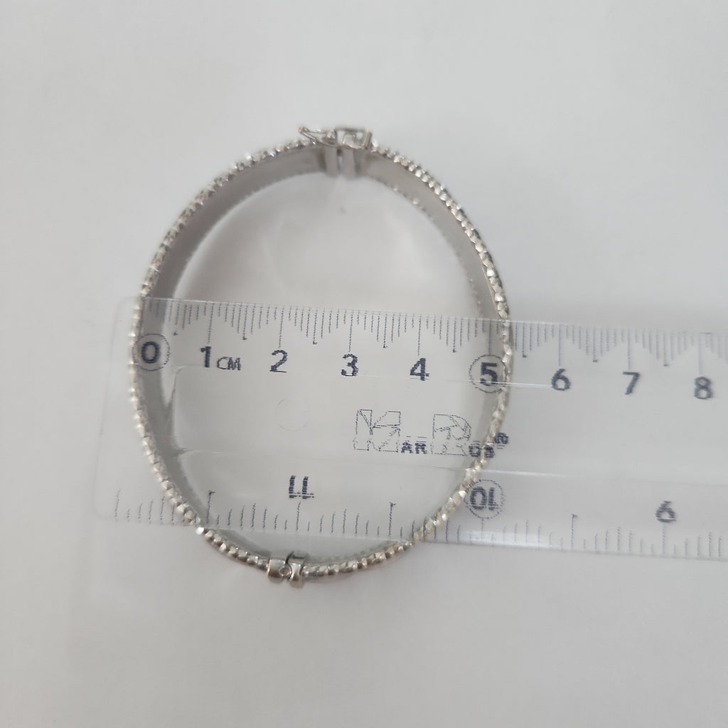 PULSERA RIGIDA ORO BLANCO 14 K 13.6 GRMS (SEMINUEVO)