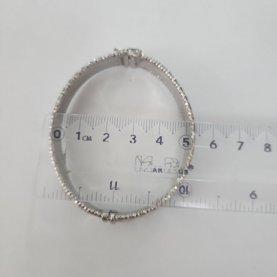 PULSERA RIGIDA ORO BLANCO 14 K 13.6 GRMS (SEMINUEVO)
