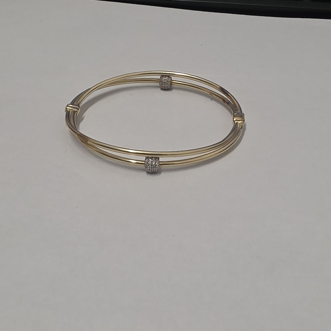 PULSERA RIGIDA ORO 14 K 6.8 GRMS (SEMINUEVO)