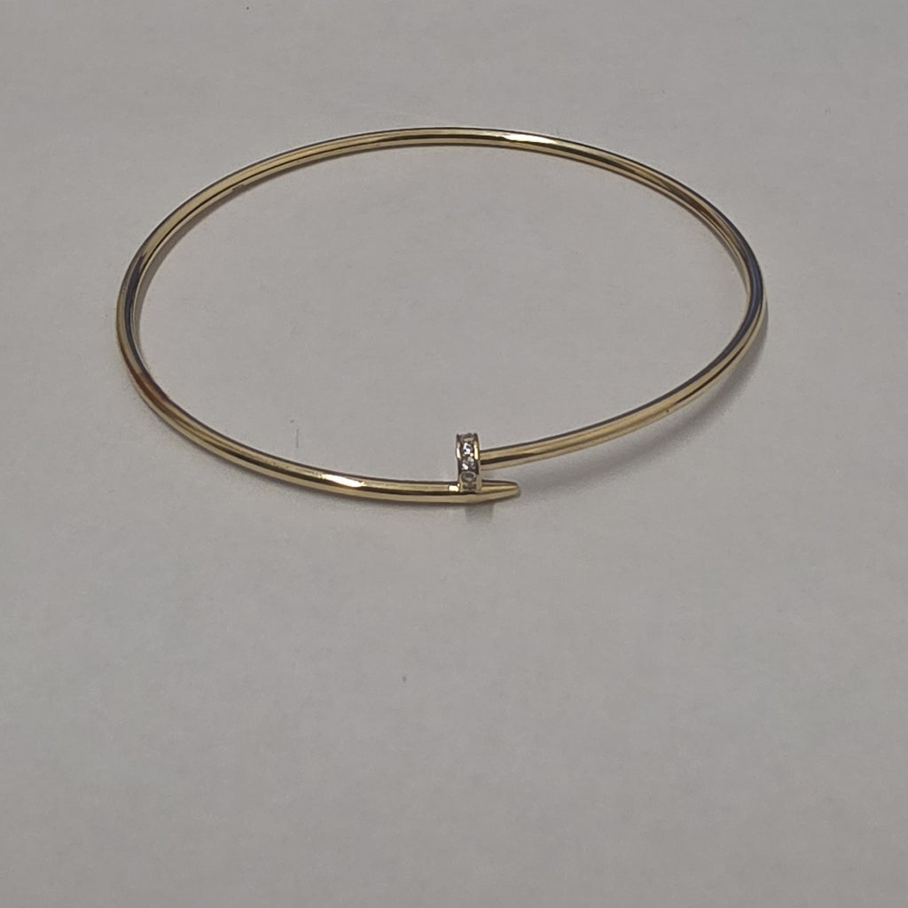 PULSERA RIGIDA ORO 10 K 2.6 GRMS (SEMINUEVO)