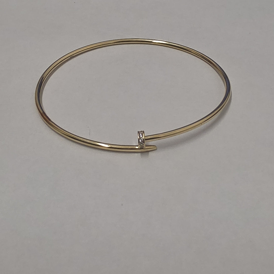 PULSERA RIGIDA ORO 10 K 2.6 GRMS (SEMINUEVO)