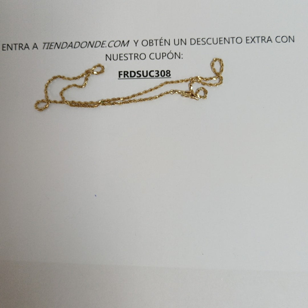 CADENA ORO 14 K 2.4 GRMS (SEMINUEVO)