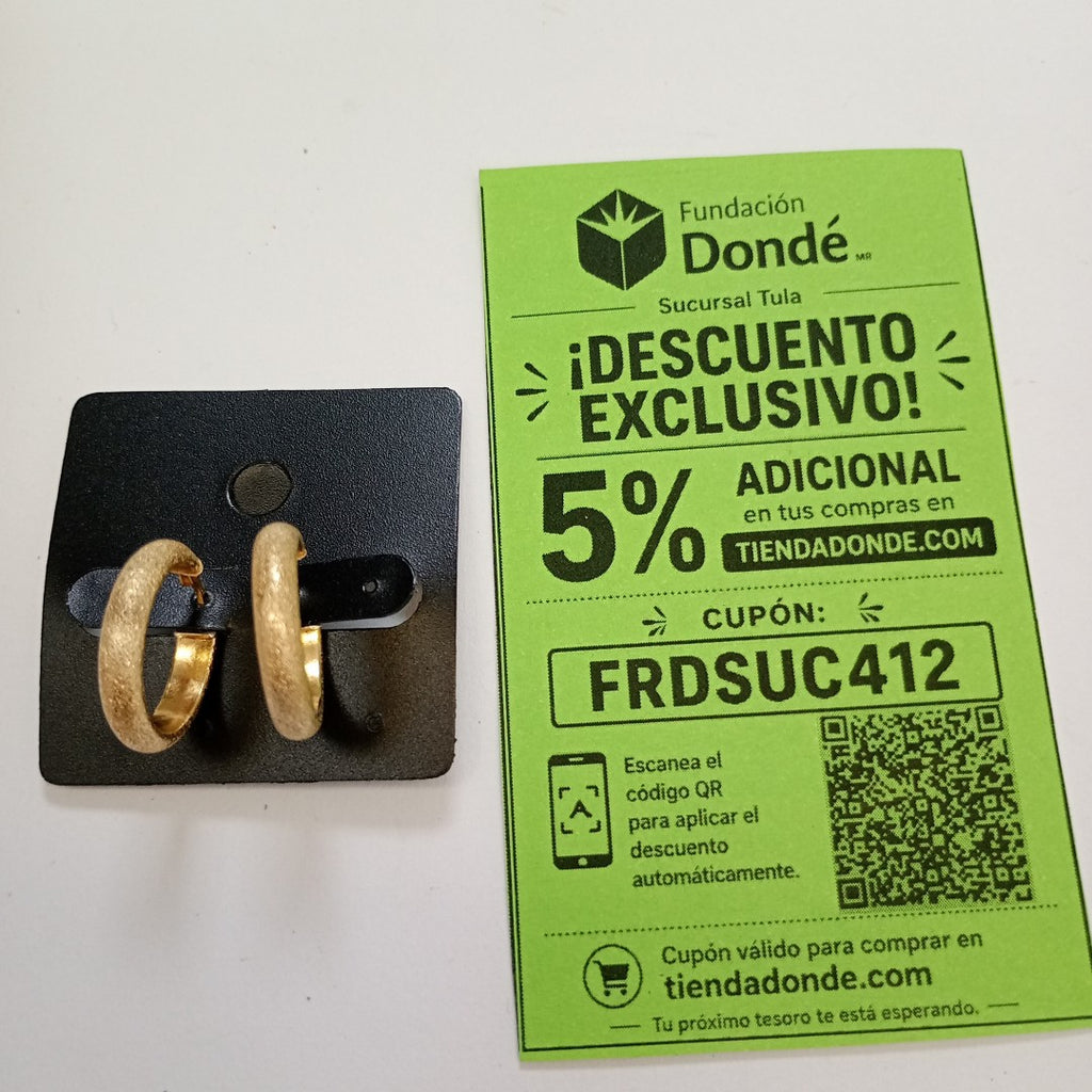ARRACADAS PAR ORO 14 K 1,60 GRMS (SEMINUEVO)