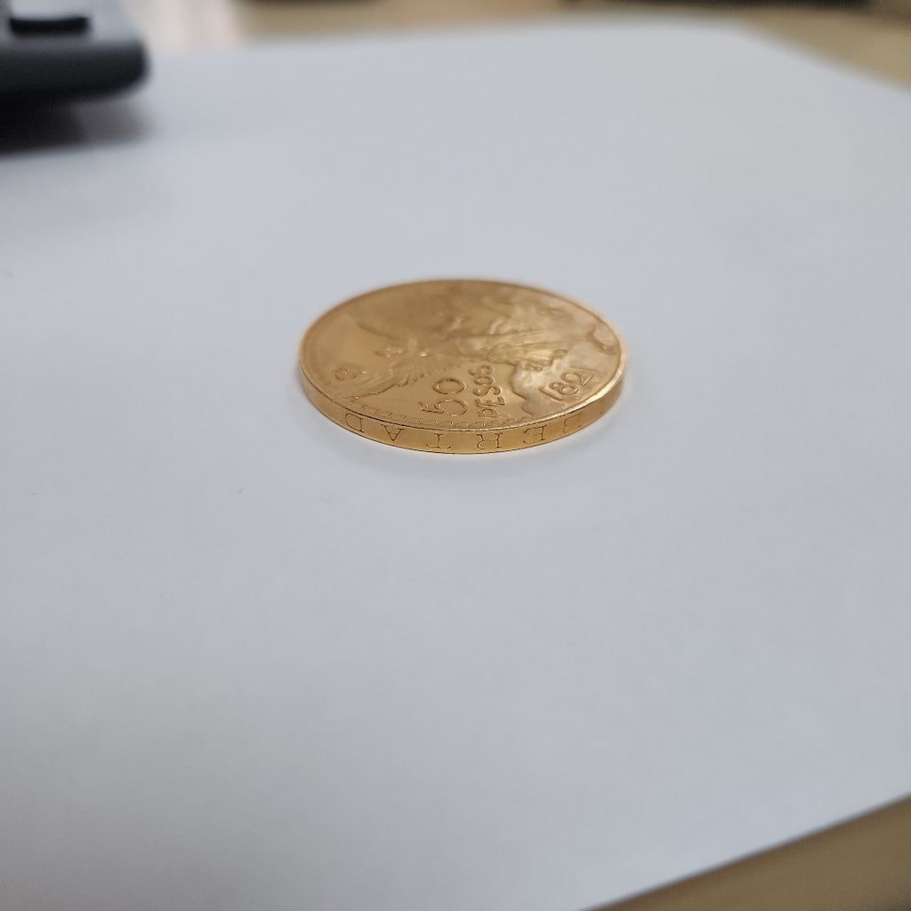 K1 41,60 GRMS 21 K IDENTIFICACIÓN MONEDA NOMINATIVA MONEDAS PESOS 50 PESOS (SEMINUEVO)