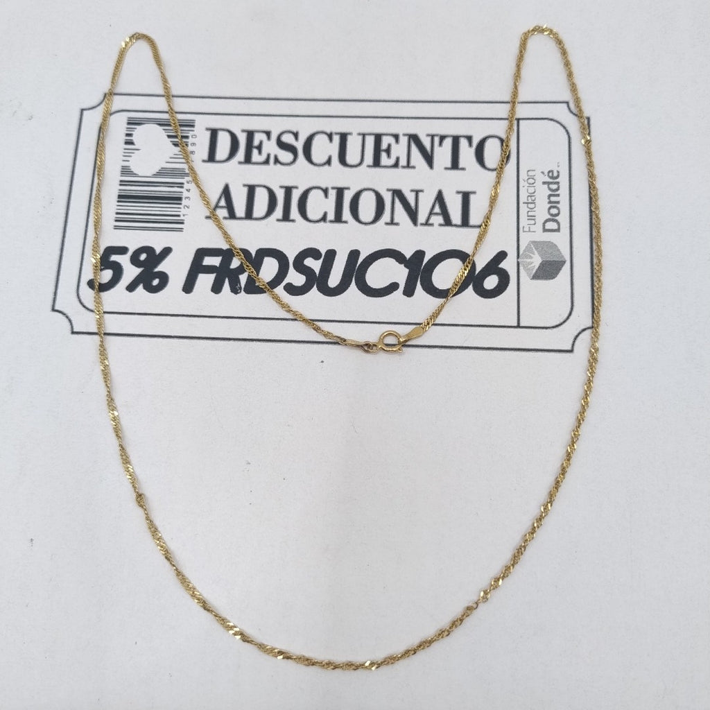 CADENA ORO 14 K 2.5 GRMS (SEMINUEVO)