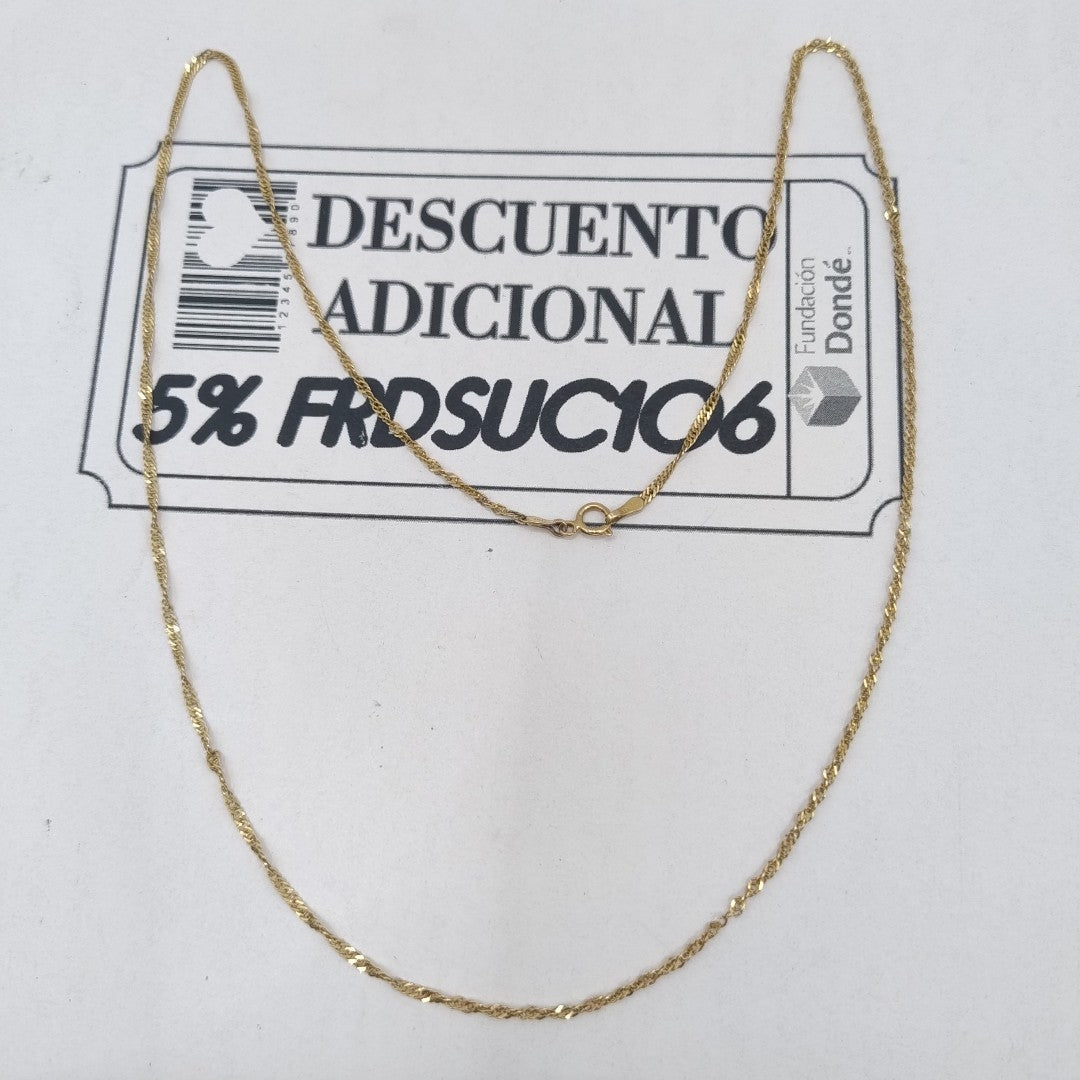 CADENA ORO 14 K 2.5 GRMS (SEMINUEVO)