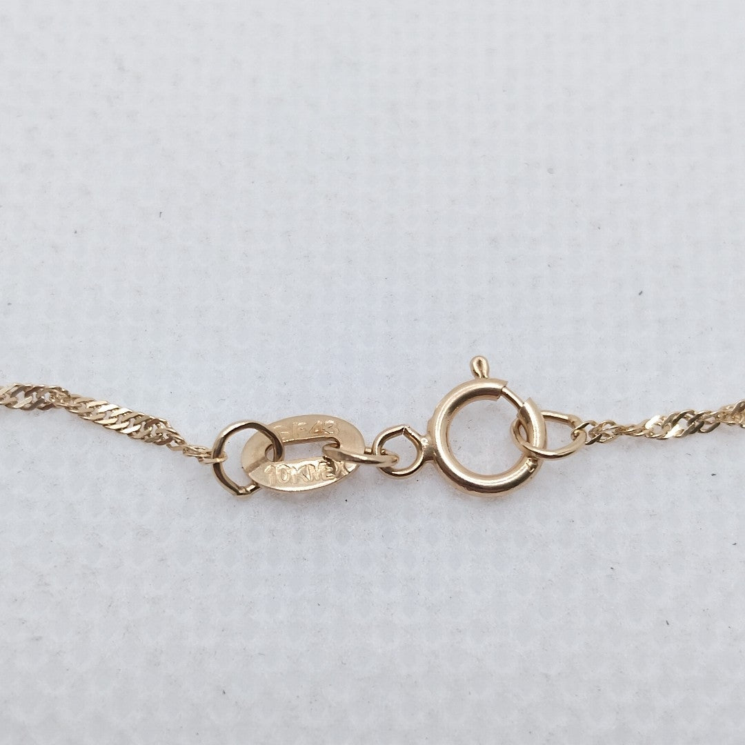 CADENA, MEDALLA RELIGIOSA ORO 10 K 2 GRMS (SEMINUEVO)