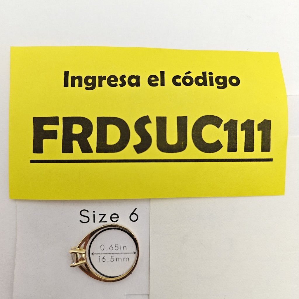 ANILLITO, SOLITARIO ORO 10 K 1.4 GRMS (SEMINUEVO)