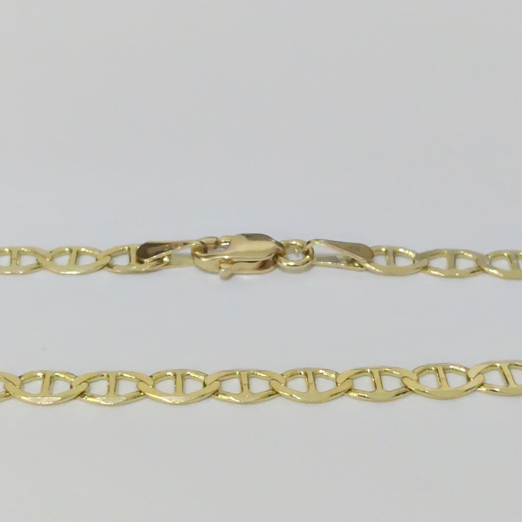 CADENAS TEJIDO MARINERA ORO 14K 55 CM 8.2 GR (NUEVO)