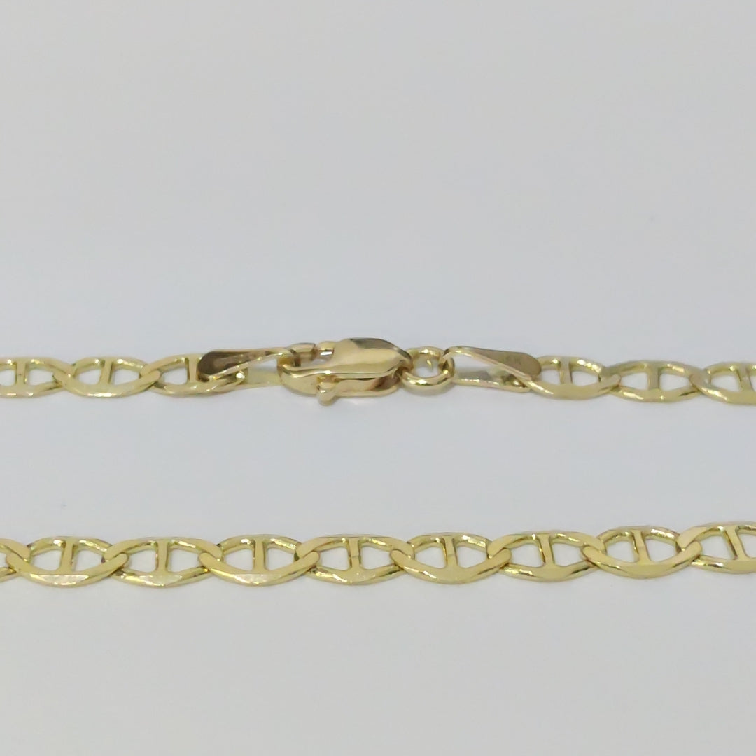 CADENAS TEJIDO MARINERA ORO 14K 55 CM 8.2 GR (NUEVO)