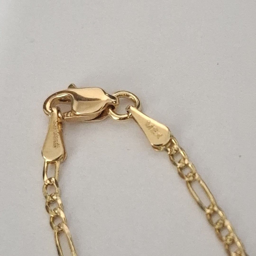 CADENAS 3X1 ORO 14K 55 CM 4 GR (NUEVO)