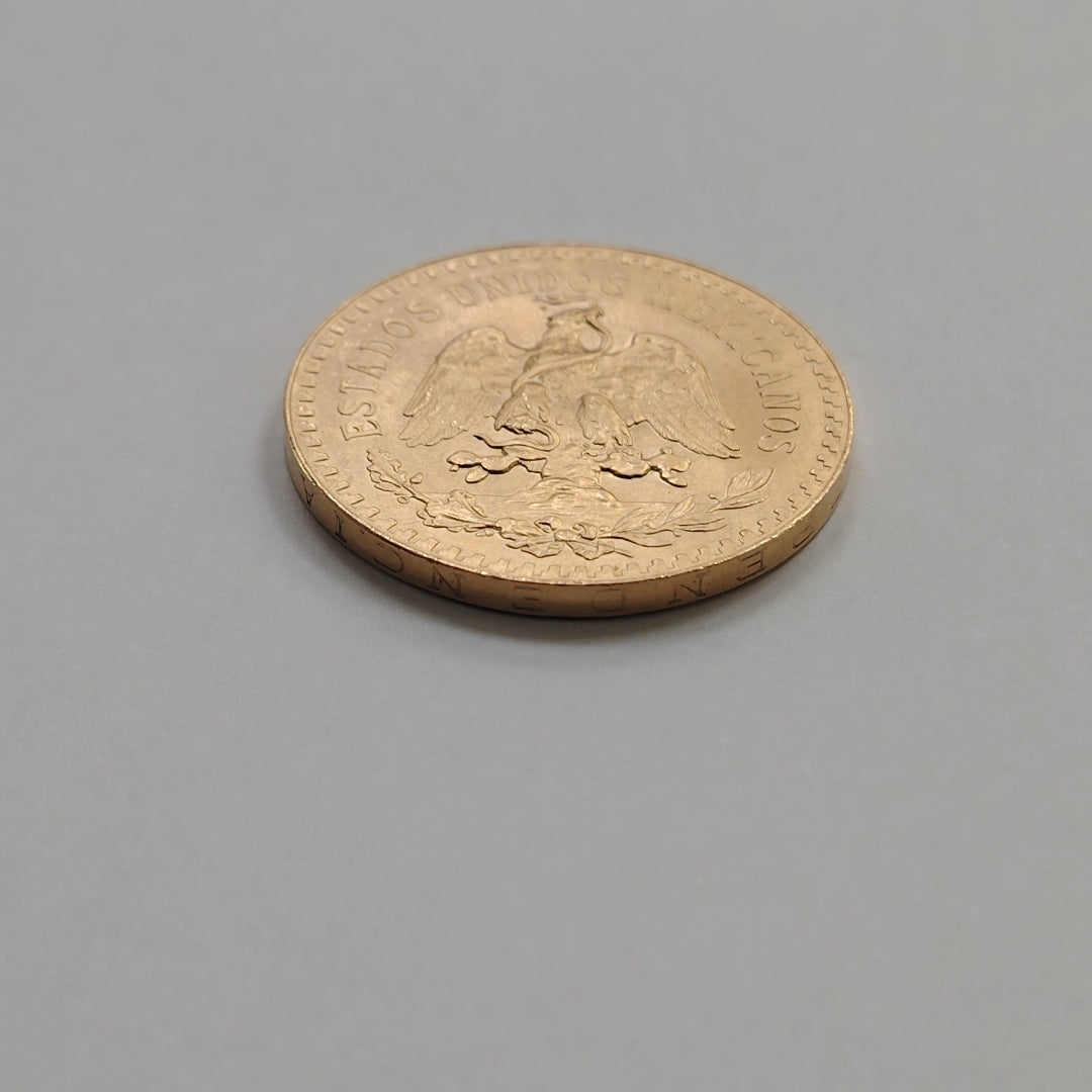 K1 41.6 GRMS 21 K IDENTIFICACIÓN MONEDA NOMINATIVA MONEDAS PESOS 50 PESOS (SEMINUEVO)