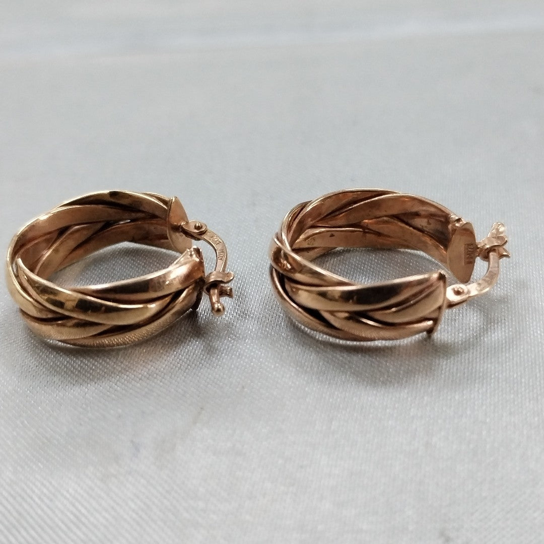ARRACADAS PAR ORO 14 K 3,80 GRMS (SEMINUEVO)