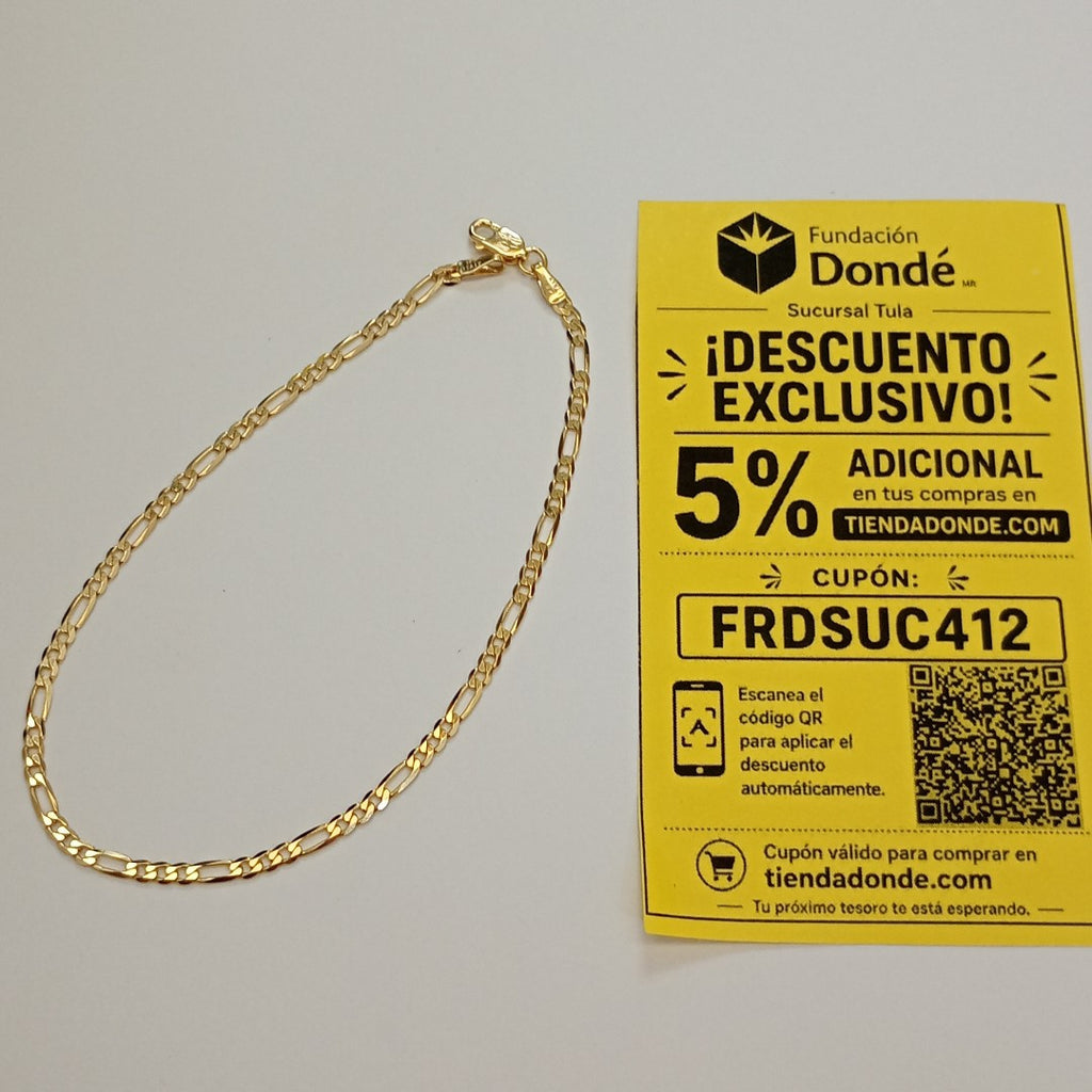 PULSERAS CABALLERO CARTIER 3 1 AMARILLA ORO 14K 2.2 (NUEVO)