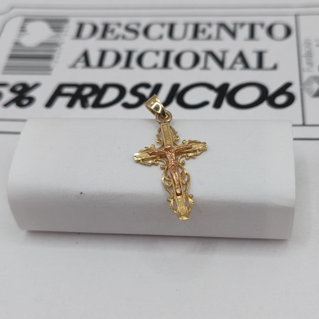 CRUCIFIJO ORO 10 K 1.5 GRMS (SEMINUEVO)