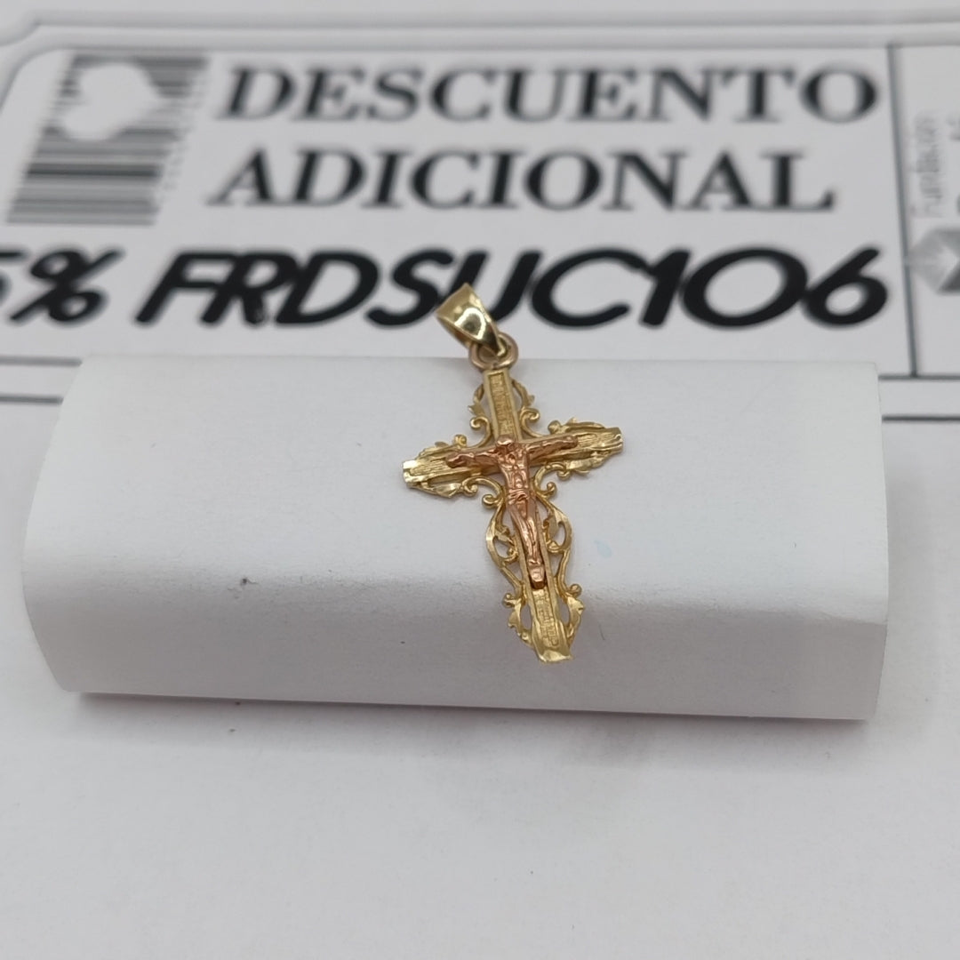 CRUCIFIJO ORO 10 K 1.5 GRMS (SEMINUEVO)