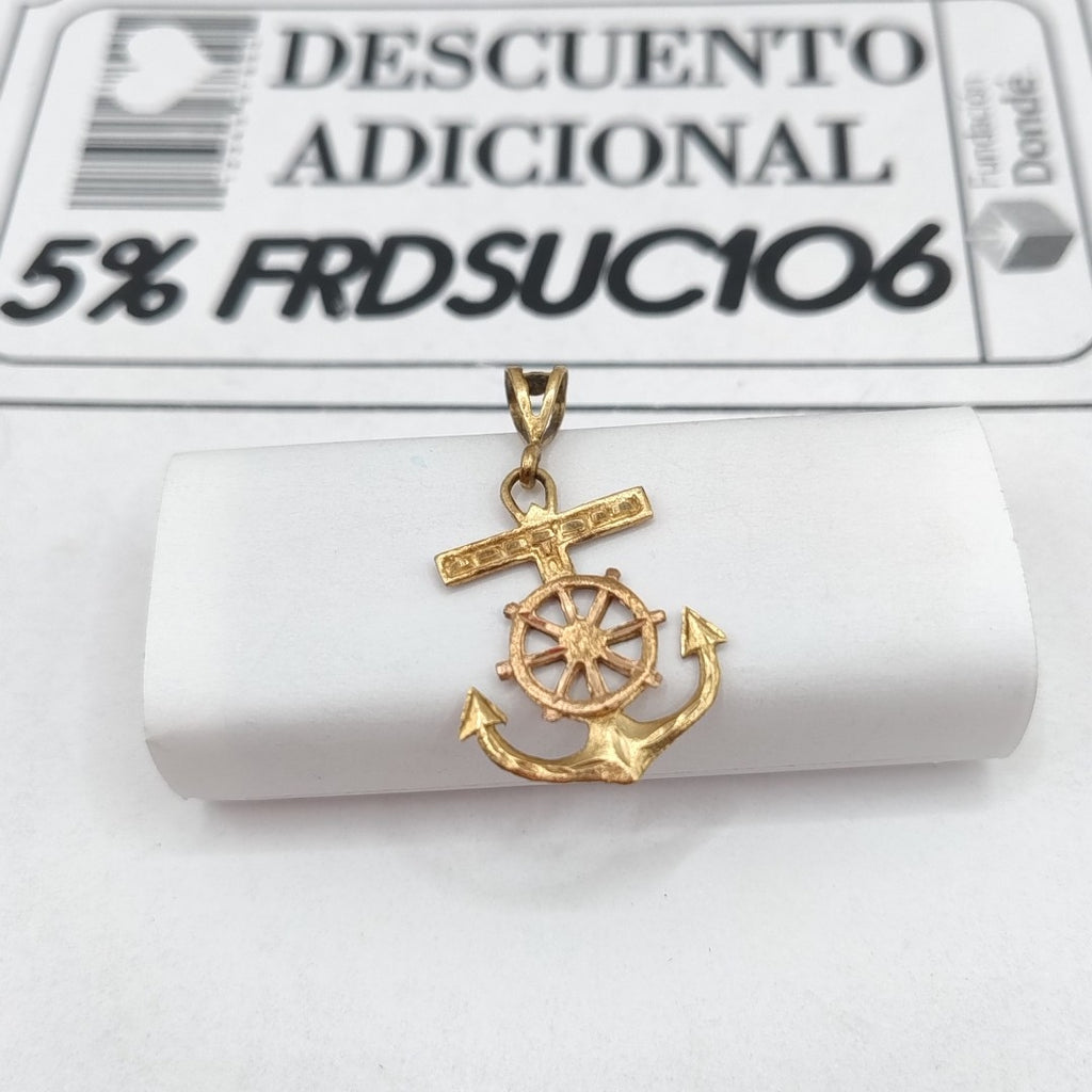 CRISTO EN ANCLA ORO 10 K 1,70 GRMS (SEMINUEVO)