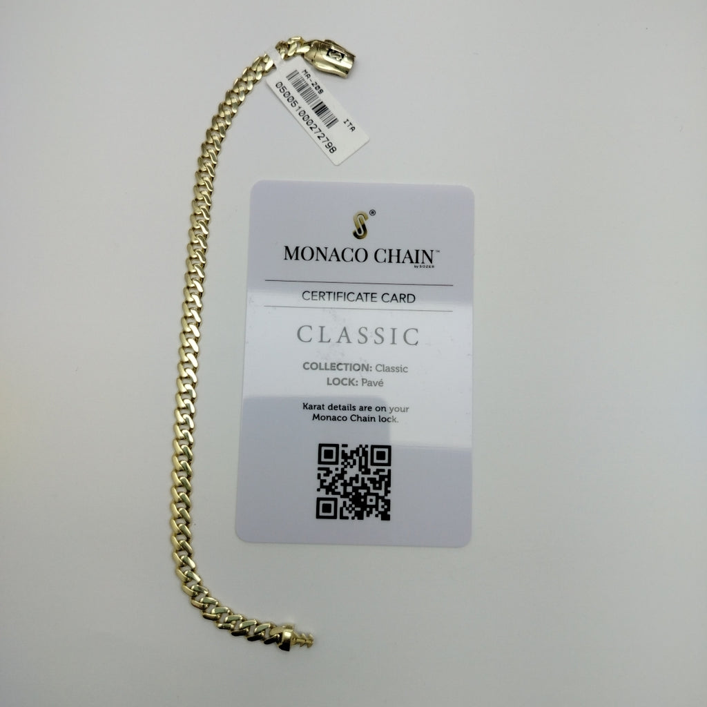 PULSERA MONACO ORO 14K 5.4 (NUEVO)