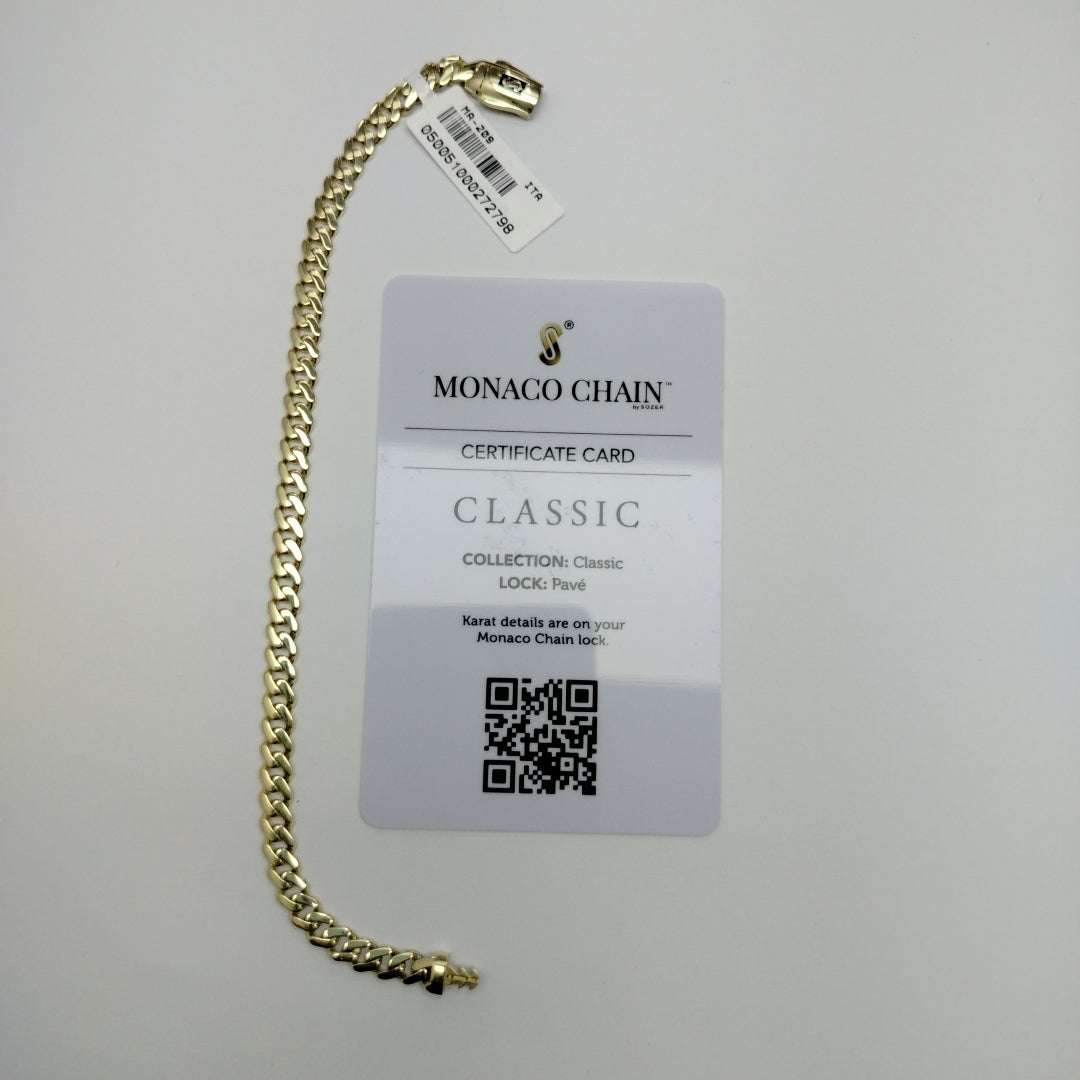 PULSERA MONACO ORO 14K 5.4 (NUEVO)