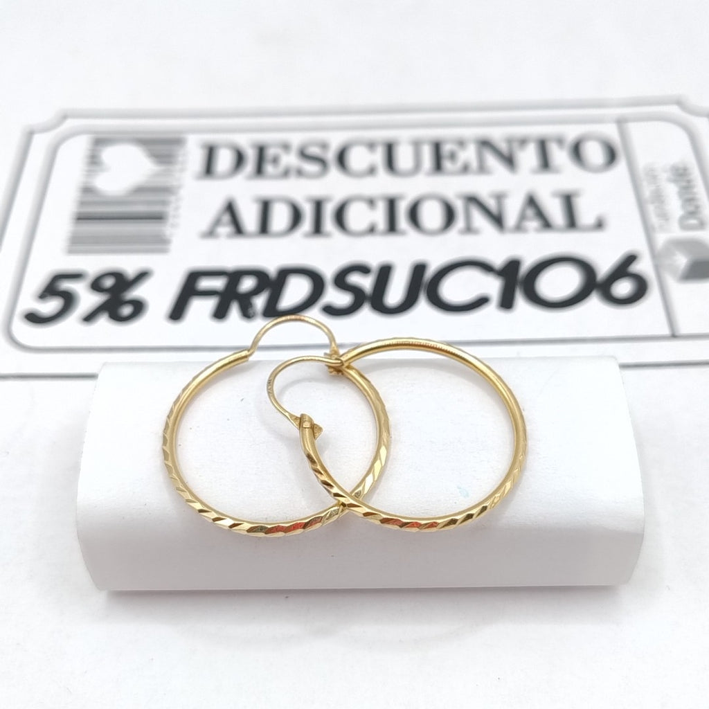 ARRACADAS PAR ORO 10 K 1.9 GRMS (SEMINUEVO)