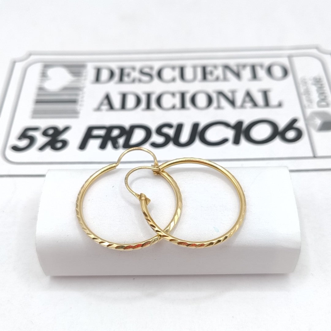 ARRACADAS PAR ORO 10 K 1.9 GRMS (SEMINUEVO)