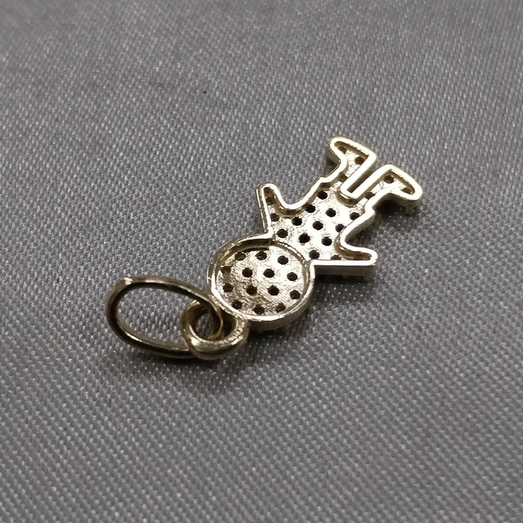 DIJE NIÑO CON CIRCONIAS Y PIEDRAS DE COLOR 10K 0.9 GR (NUEVO)
