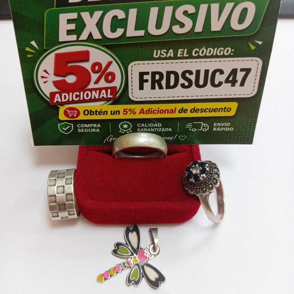ANILLITO, DIJE PLATA 17.7 GRMS (SEMINUEVO)