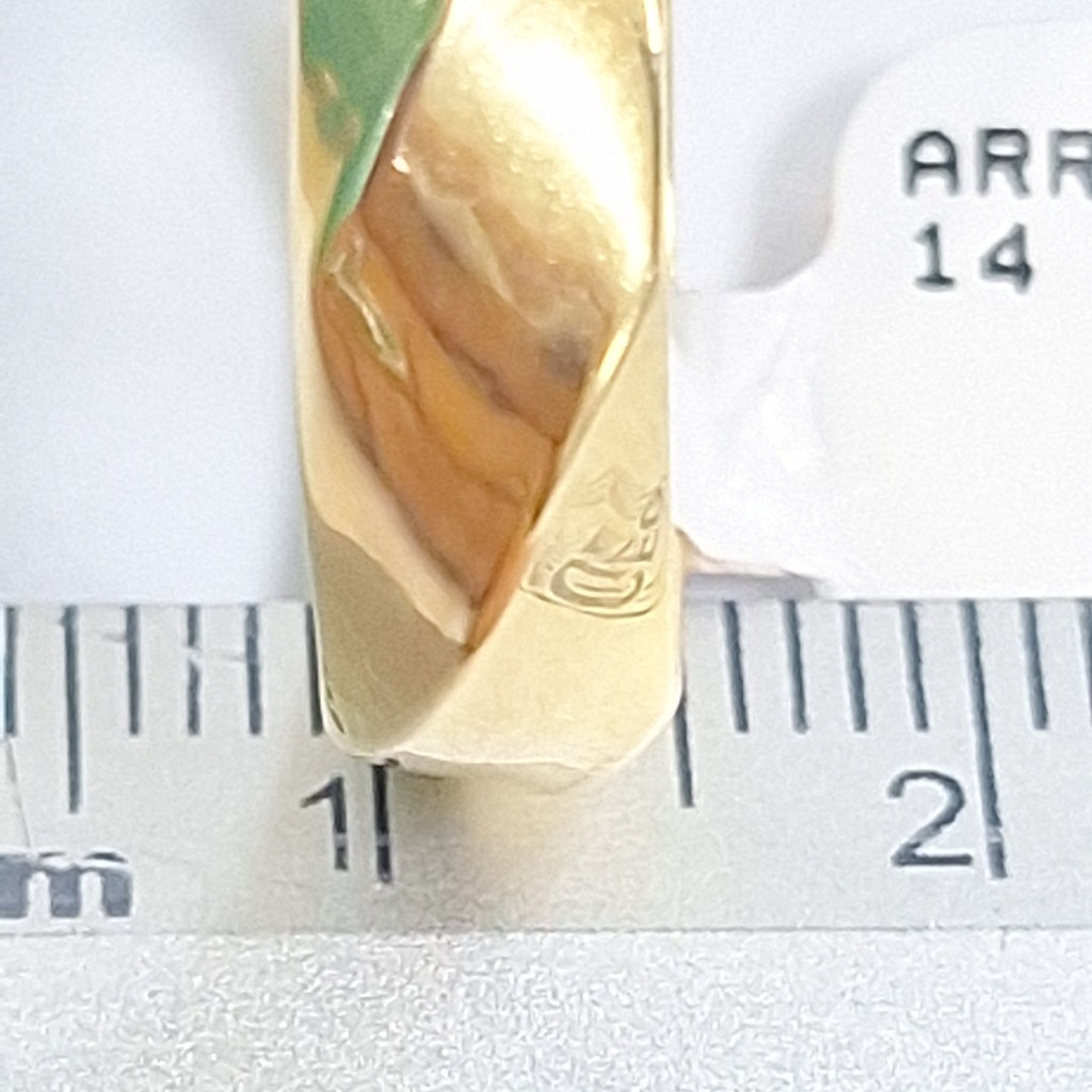 ARRACADAS PAR ORO 14 K 2.2 GRMS (SEMINUEVO)