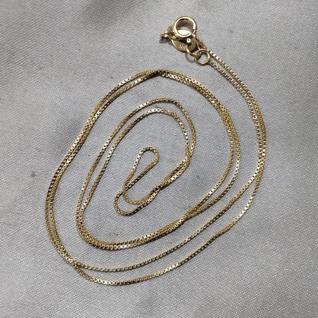 CADENA VENECIANO 14K 55 CM 1.7 GR (NUEVO)