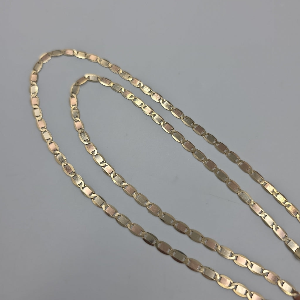 CADENAS VALENTINA/ESPEJO ORO 14K 10.9 (NUEVO)