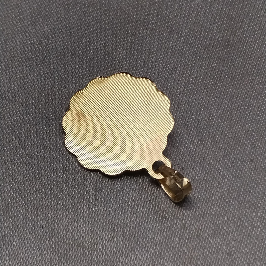 DIJE MEDALLA RELIGIOSA 14K 0.8 GR (NUEVO)