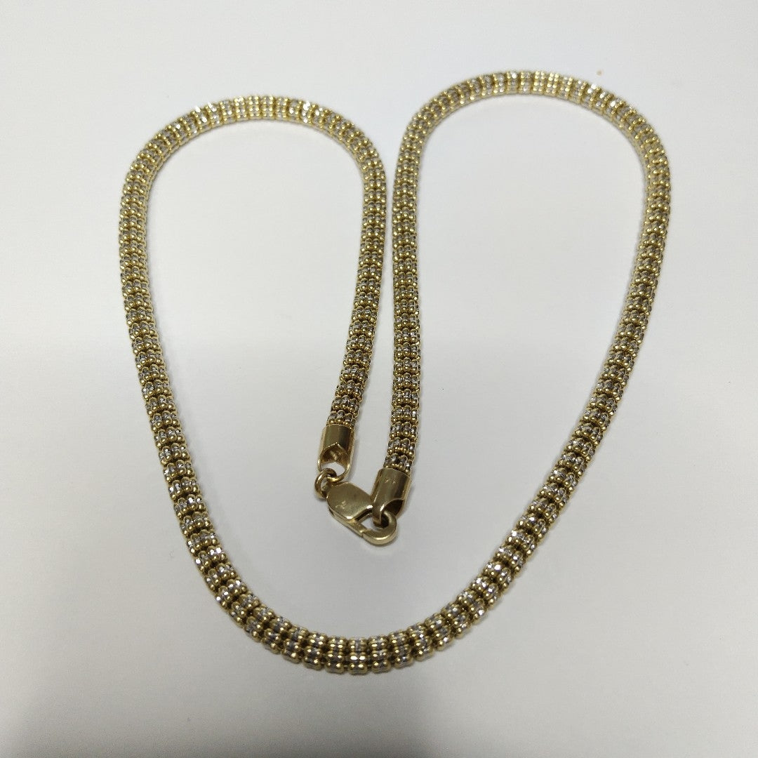 GARGANTILLA ORO COMBINADO 14 K 28.1 GRMS (SEMINUEVO)