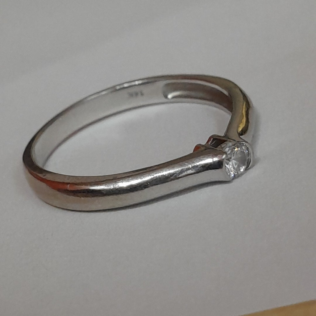 ANILLITO ORO BLANCO 14 K 2,20 GRMS (SEMINUEVO)