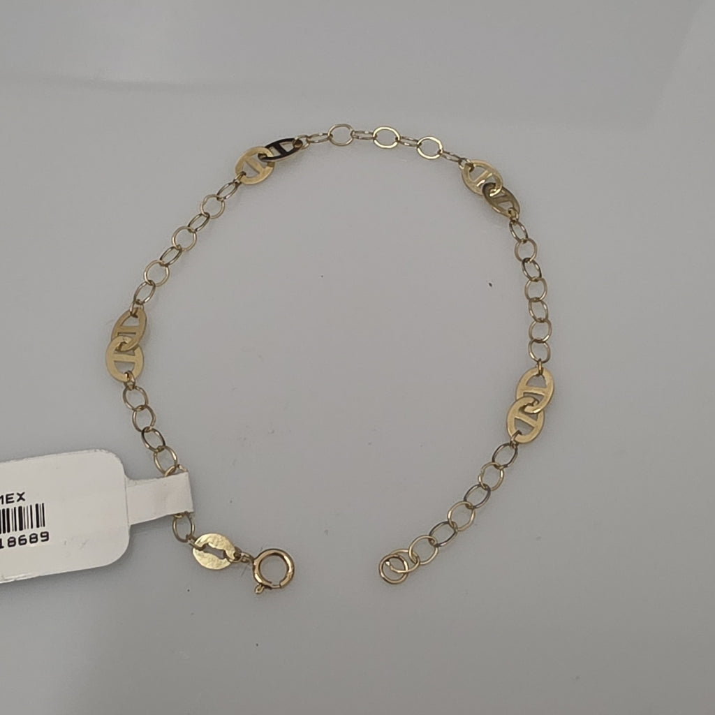 PULSERA ESPECIAL 14K 18 CM 1.5 GR (NUEVO)