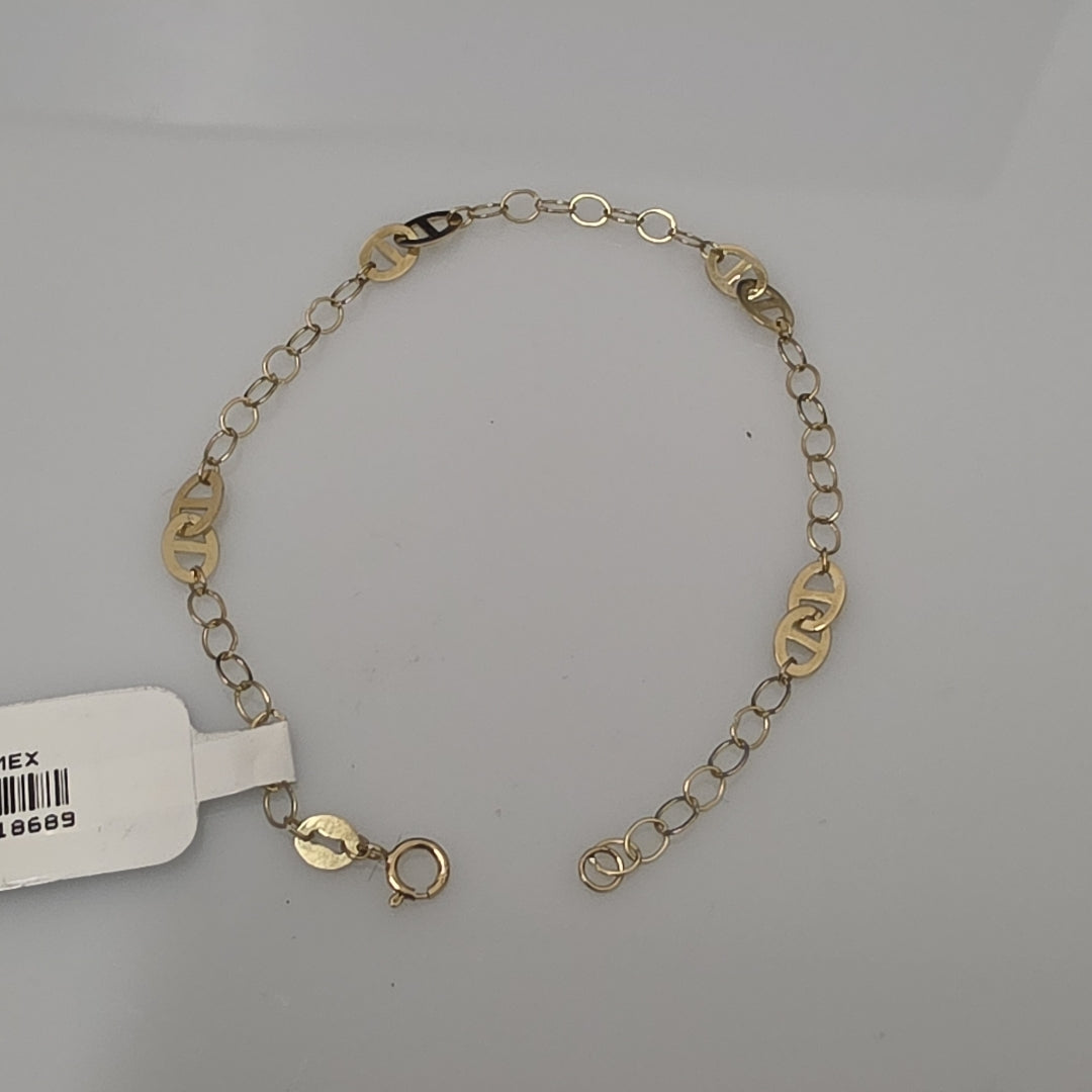 PULSERA ESPECIAL 14K 18 CM 1.5 GR (NUEVO)