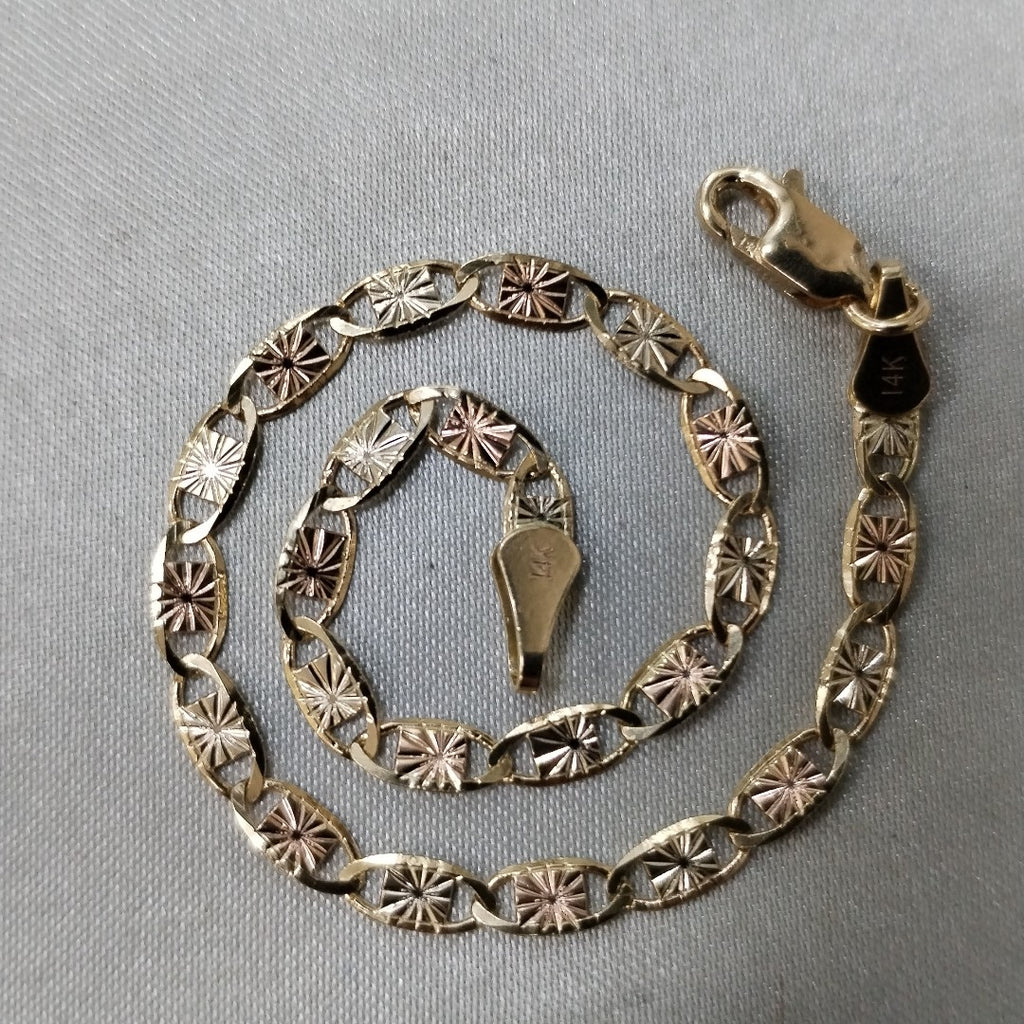 PULSERA GUCHI 14K 18 CM 3 GR (NUEVO)