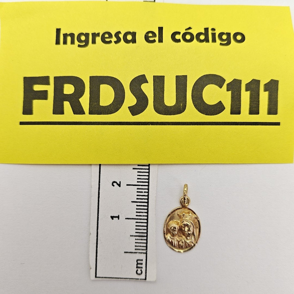 MEDALLA RELIGIOSA ORO 14 K 0.9 GRMS (SEMINUEVO)