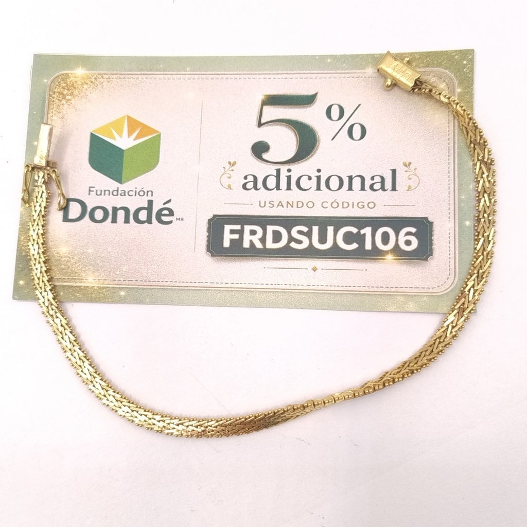 PULSERA ORO 18 K 9.4 GRMS (SEMINUEVO)
