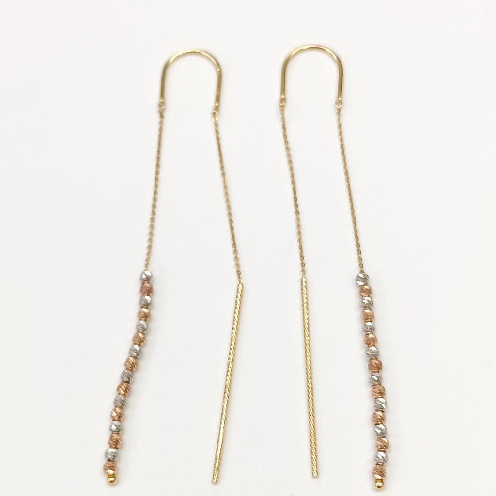 ARETES PAR ORO 14 K 2,00 GRMS (SEMINUEVO)