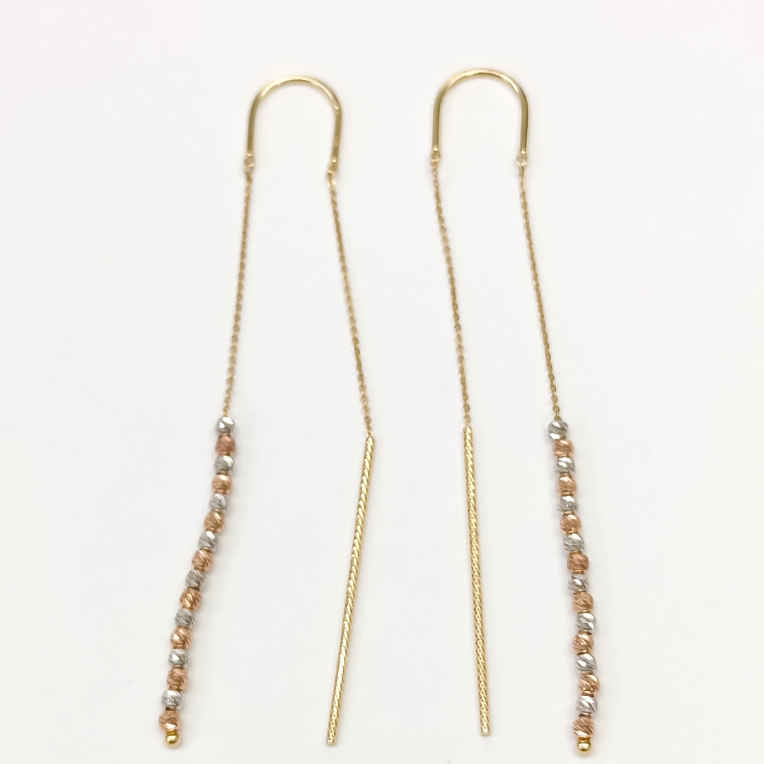 ARETES PAR ORO 14 K 2,00 GRMS (SEMINUEVO)