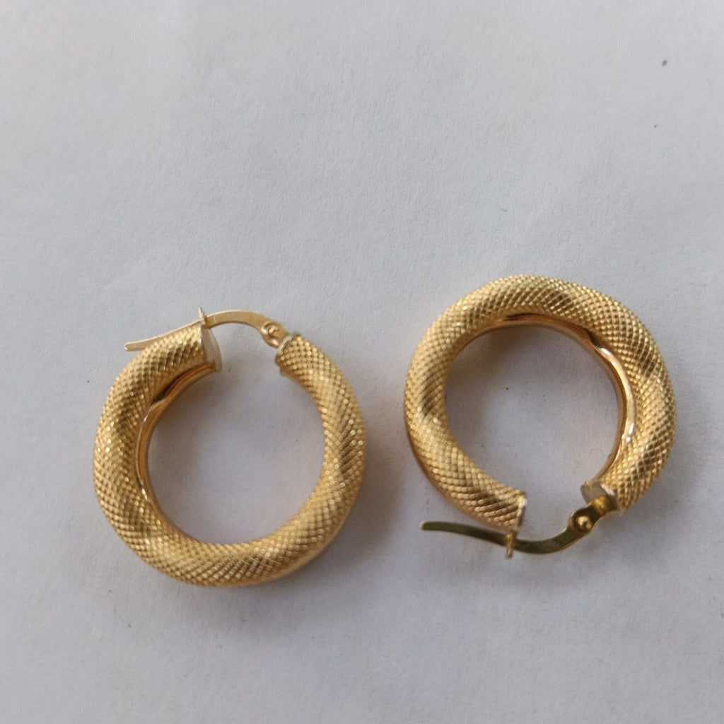 ARRACADAS PAR ORO 14 K 3,90 GRMS (SEMINUEVO)